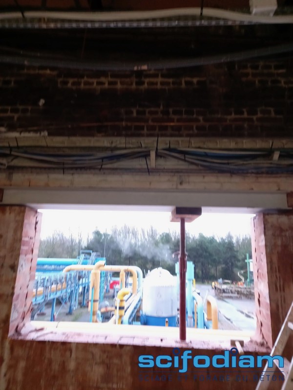 Sciage et renforcement d’ouvertures sur un site industriel à Dunkerque (59)